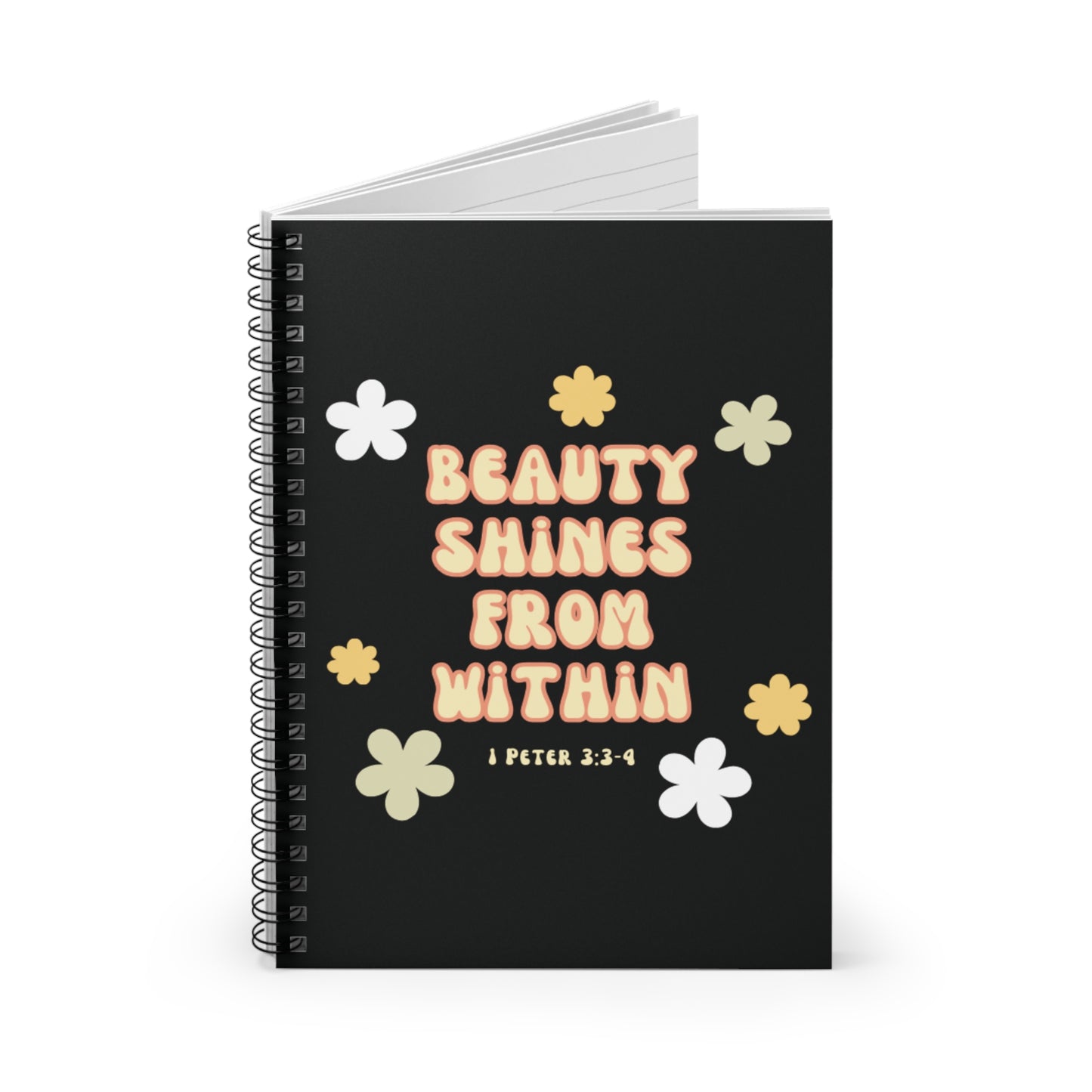 "Beauty Shines From Within" Notebook