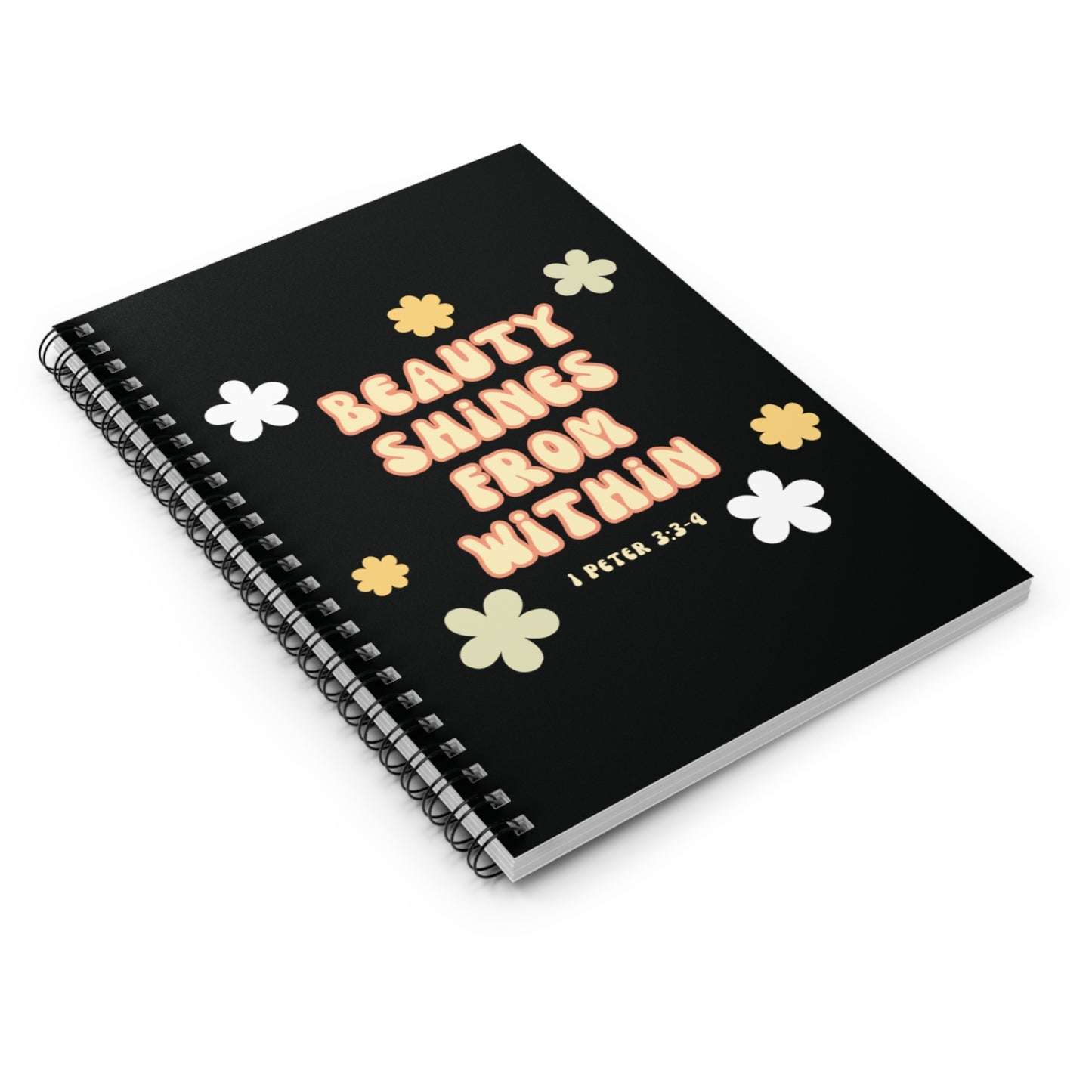 "Beauty Shines From Within" Notebook