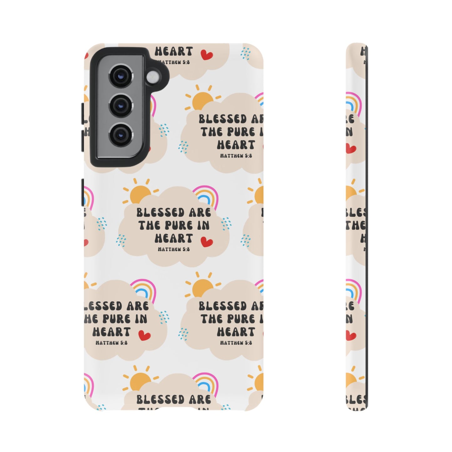 "Blessed Are The Pure In Heart" Phone Case