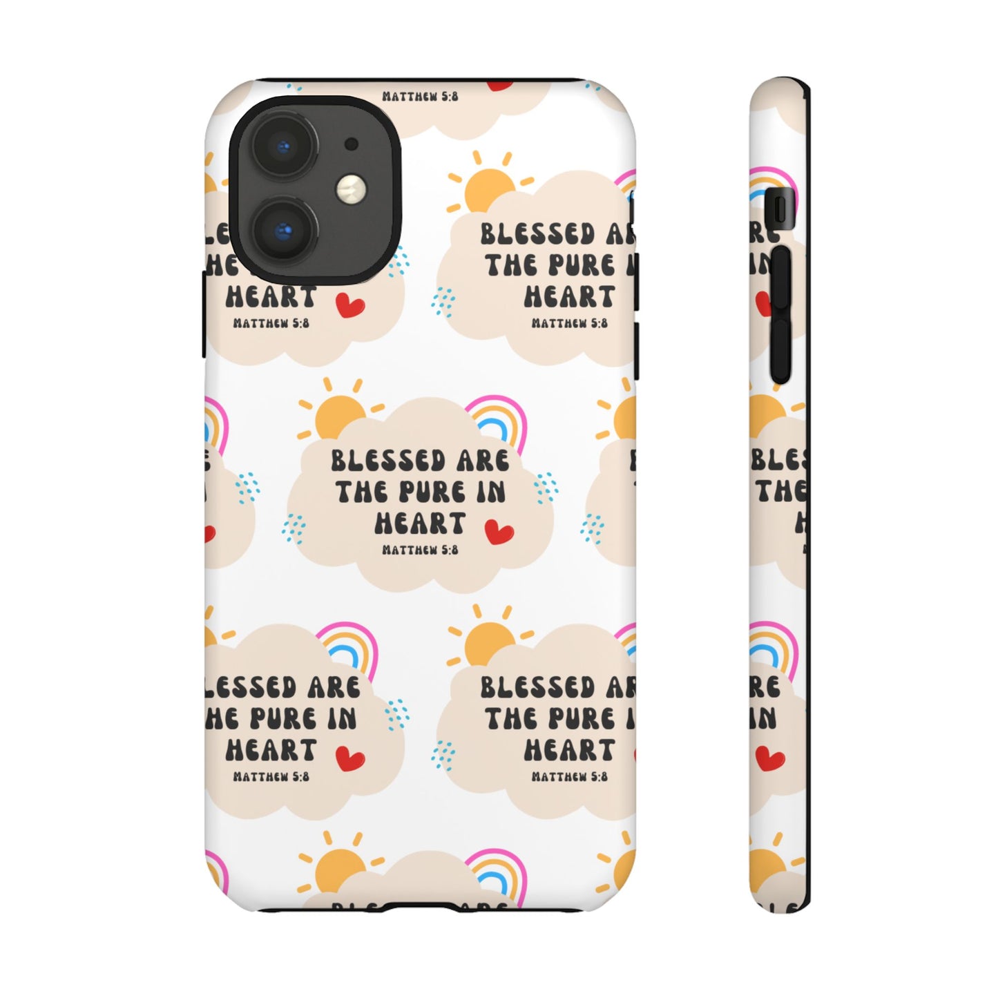 "Blessed Are The Pure In Heart" Phone Case