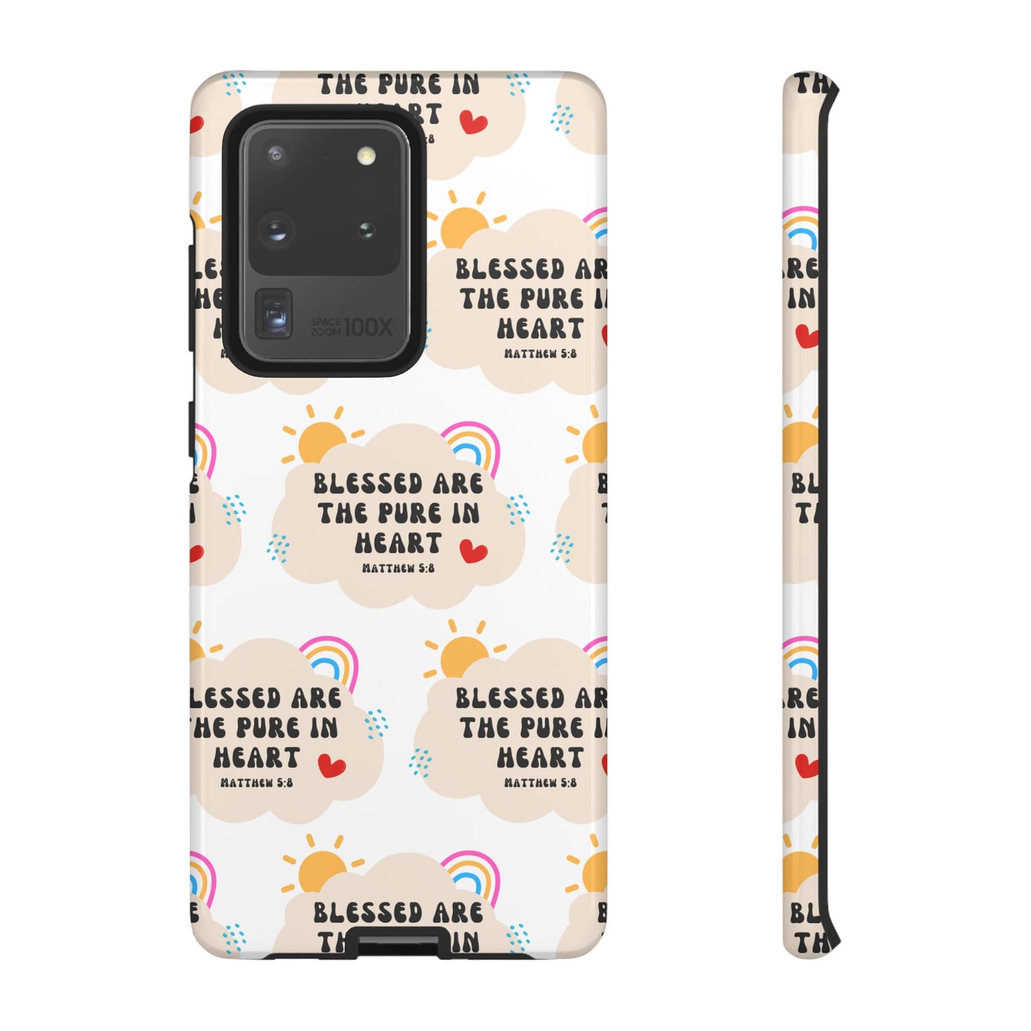 "Blessed Are The Pure In Heart" Phone Case