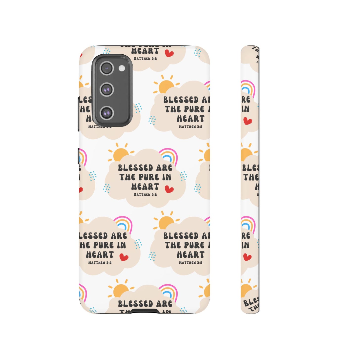 "Blessed Are The Pure In Heart" Phone Case