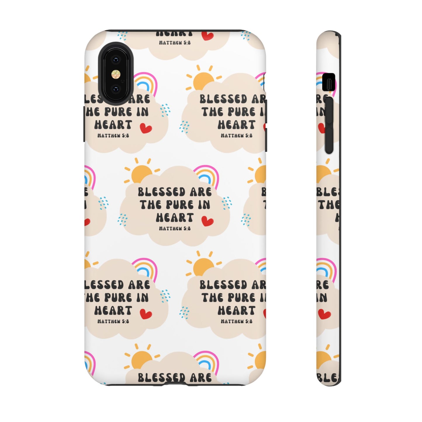 "Blessed Are The Pure In Heart" Phone Case