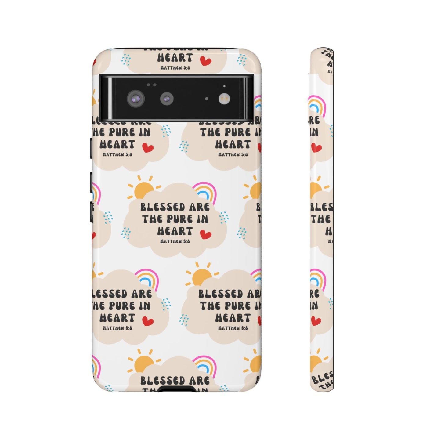 "Blessed Are The Pure In Heart" Phone Case