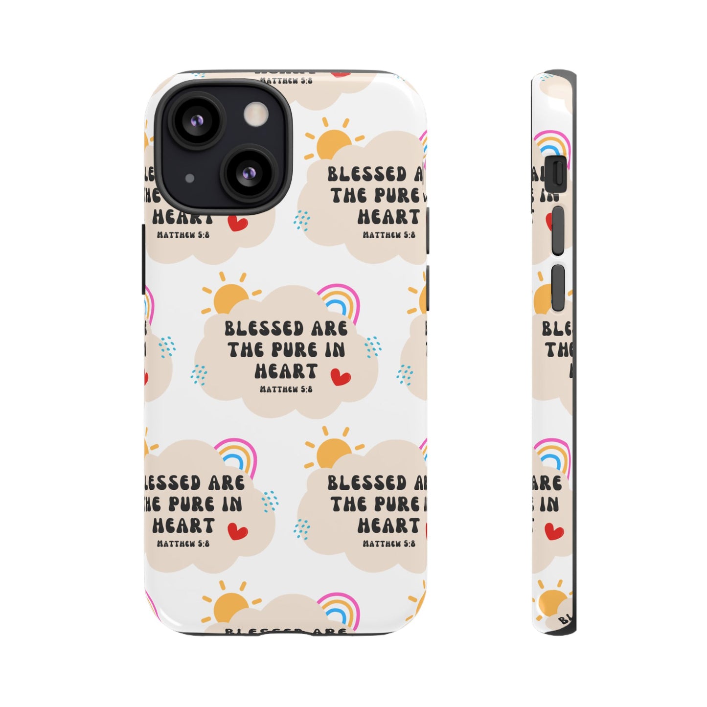 "Blessed Are The Pure In Heart" Phone Case