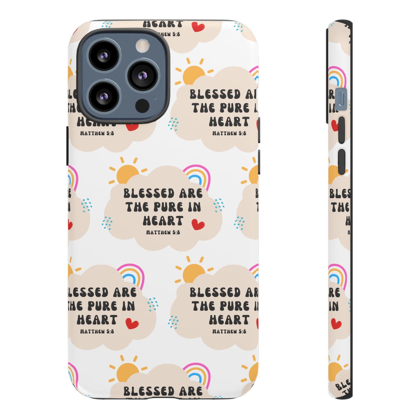 "Blessed Are The Pure In Heart" Phone Case