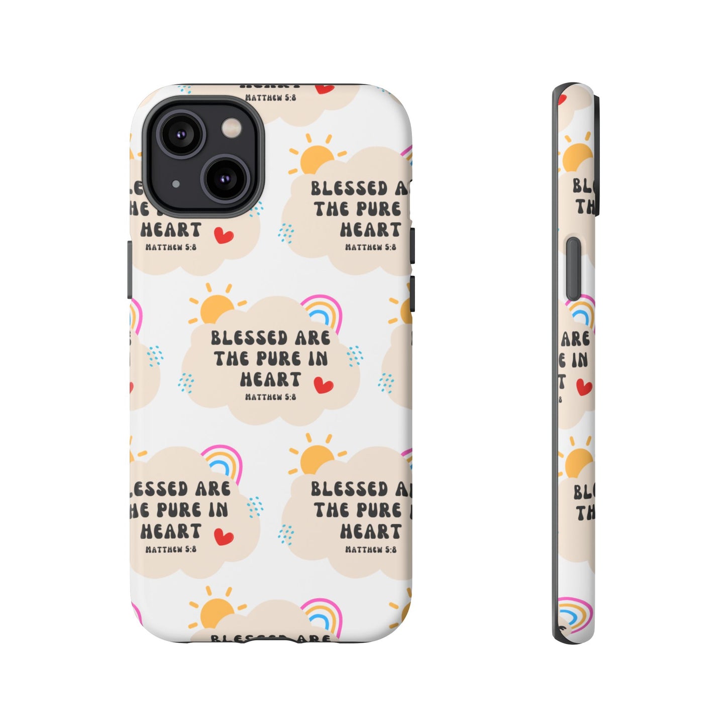 "Blessed Are The Pure In Heart" Phone Case