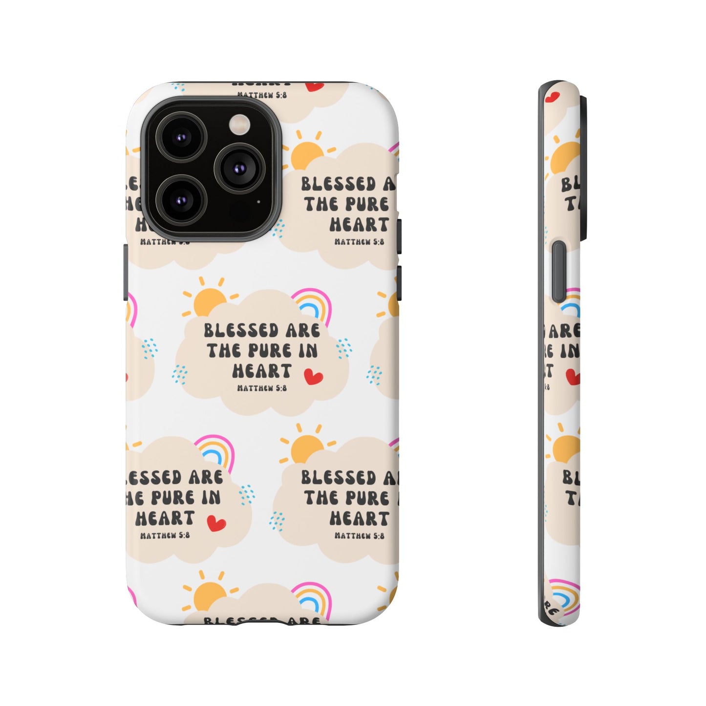 "Blessed Are The Pure In Heart" Phone Case