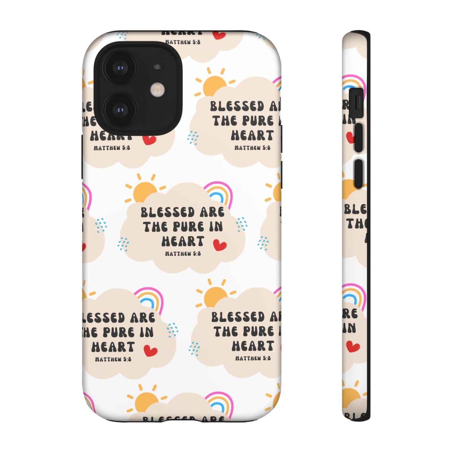 "Blessed Are The Pure In Heart" Phone Case