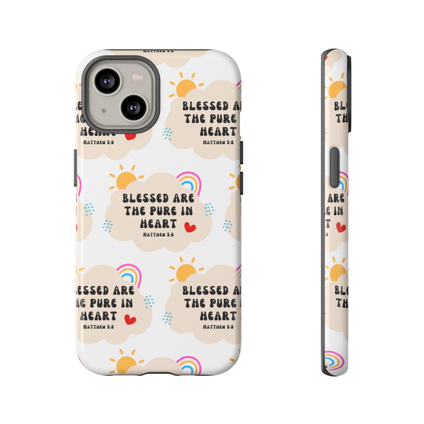 "Blessed Are The Pure In Heart" Phone Case