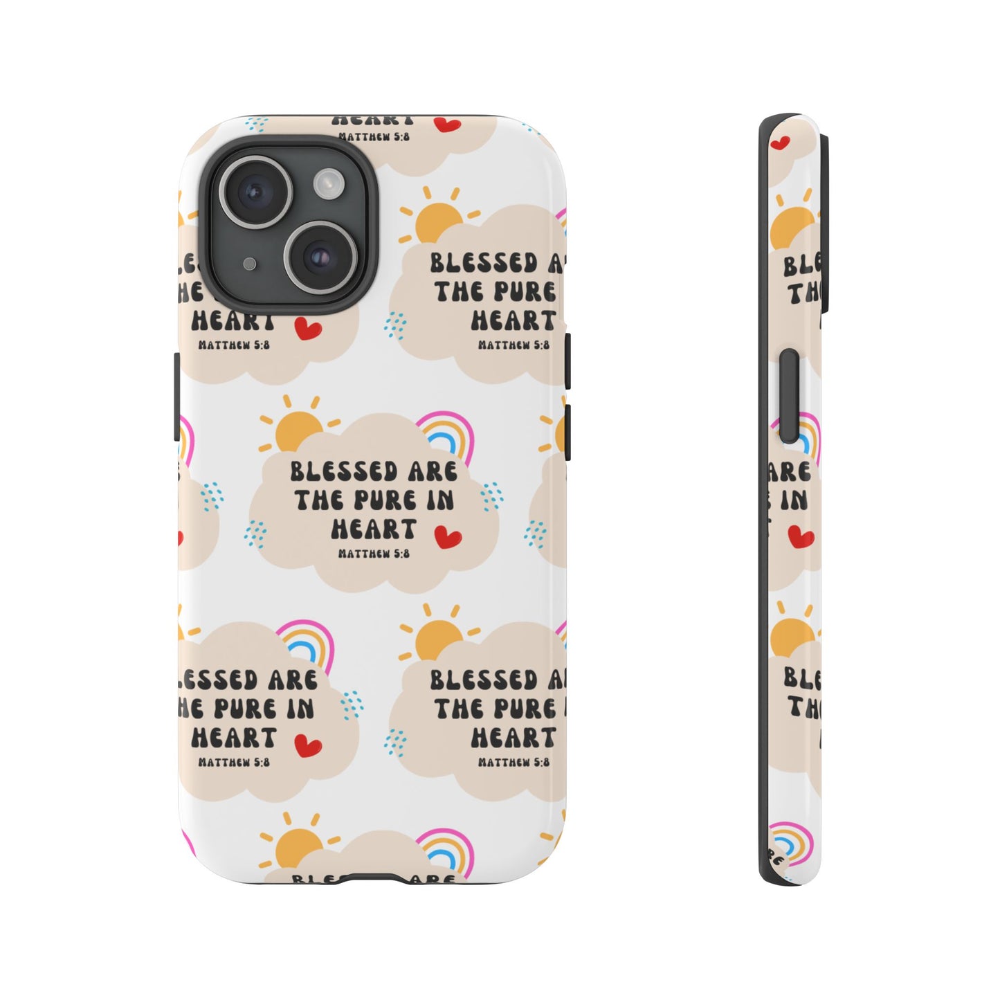 "Blessed Are The Pure In Heart" Phone Case