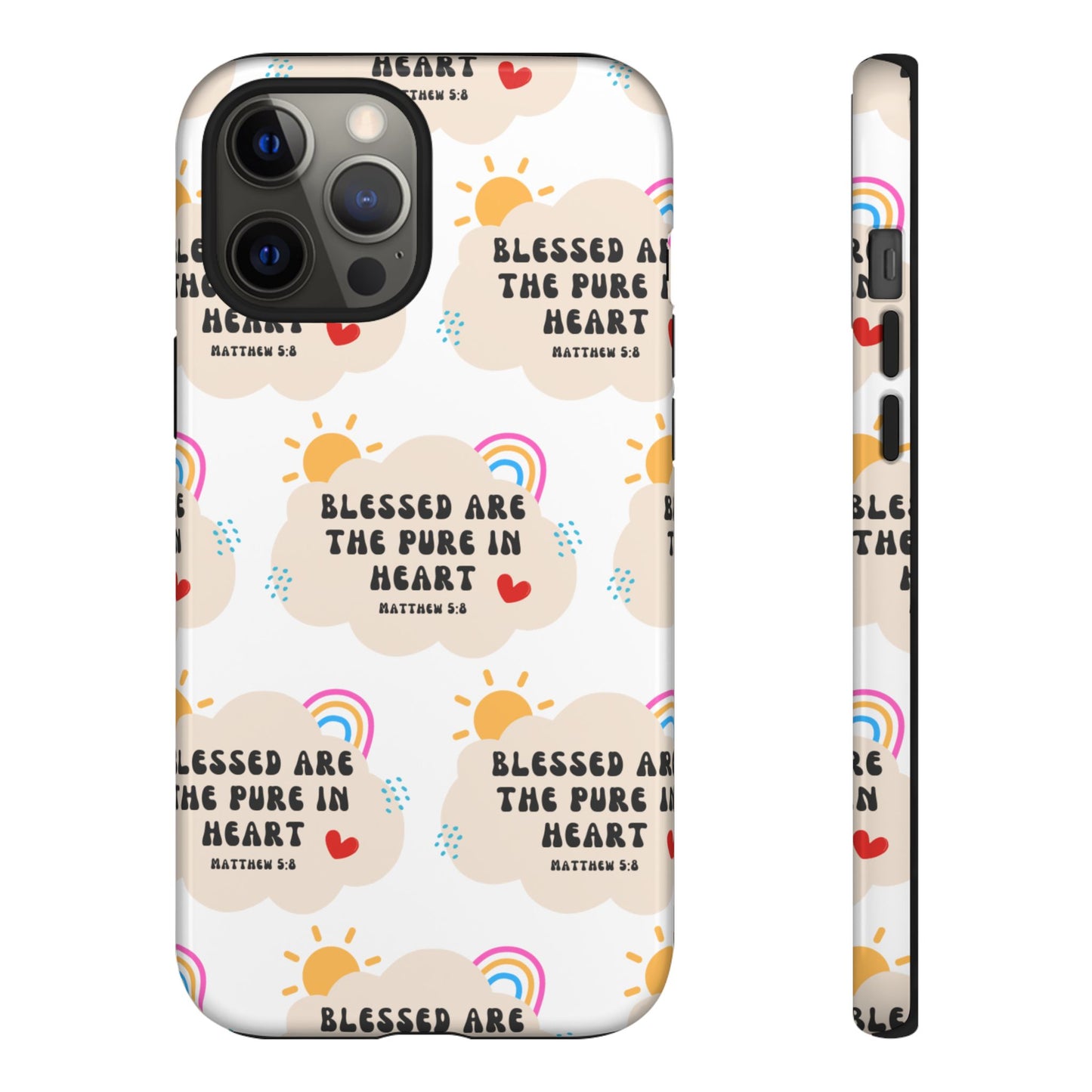 "Blessed Are The Pure In Heart" Phone Case