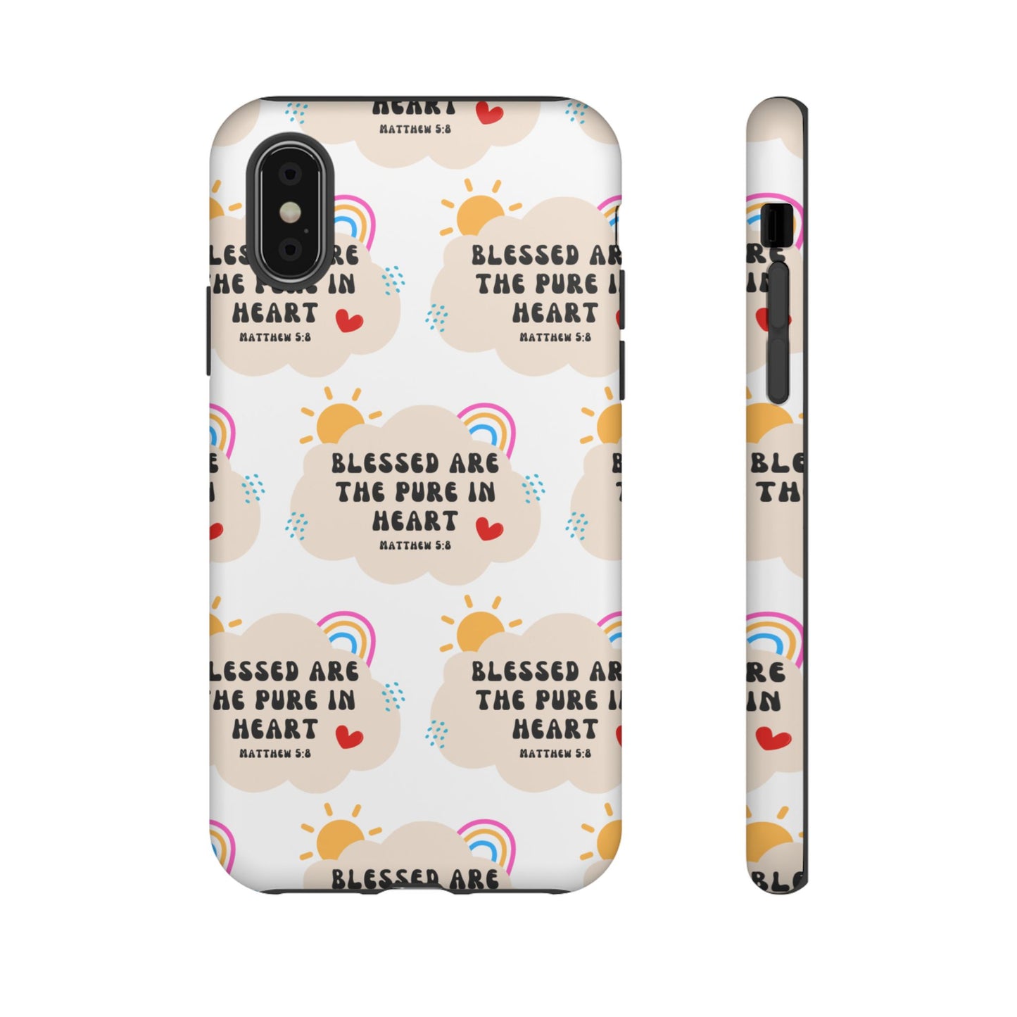 "Blessed Are The Pure In Heart" Phone Case