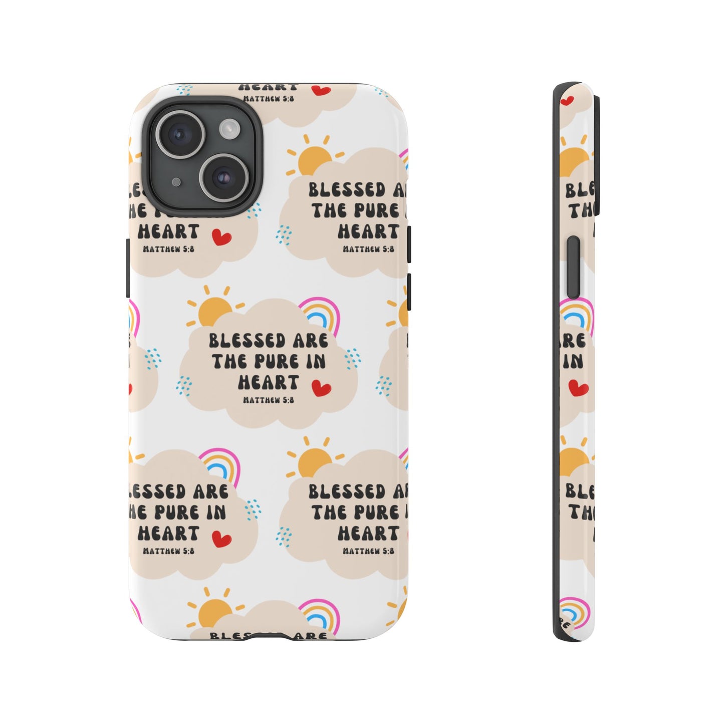 "Blessed Are The Pure In Heart" Phone Case