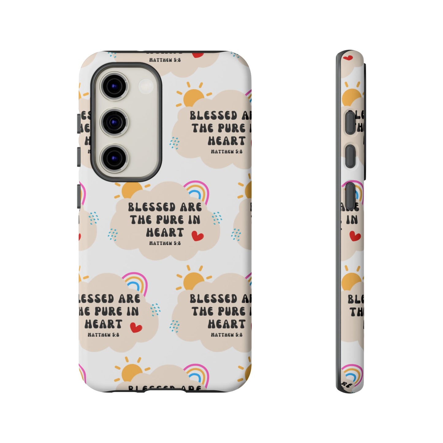 "Blessed Are The Pure In Heart" Phone Case