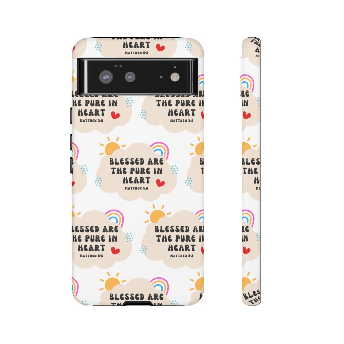 "Blessed Are The Pure In Heart" Phone Case