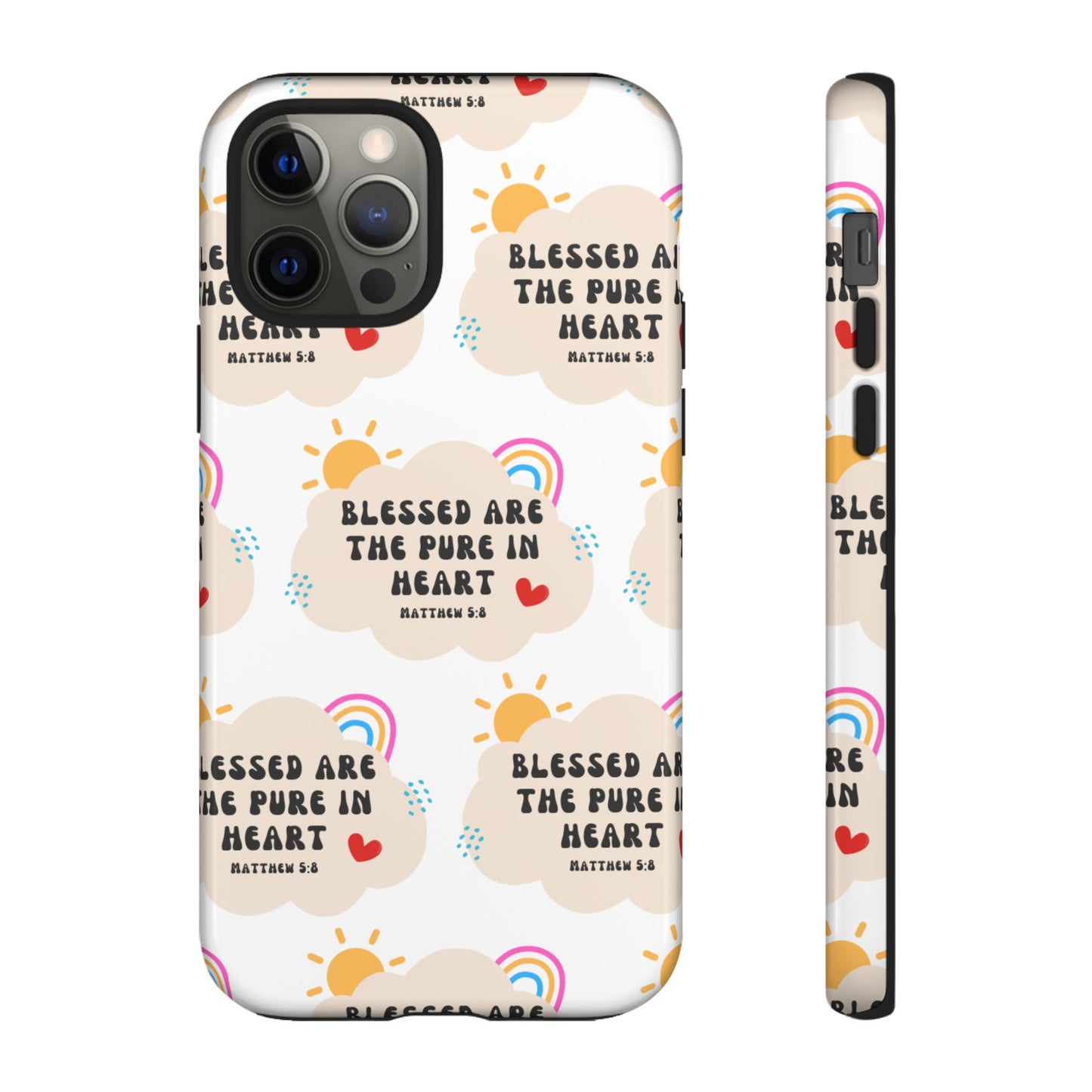 "Blessed Are The Pure In Heart" Phone Case