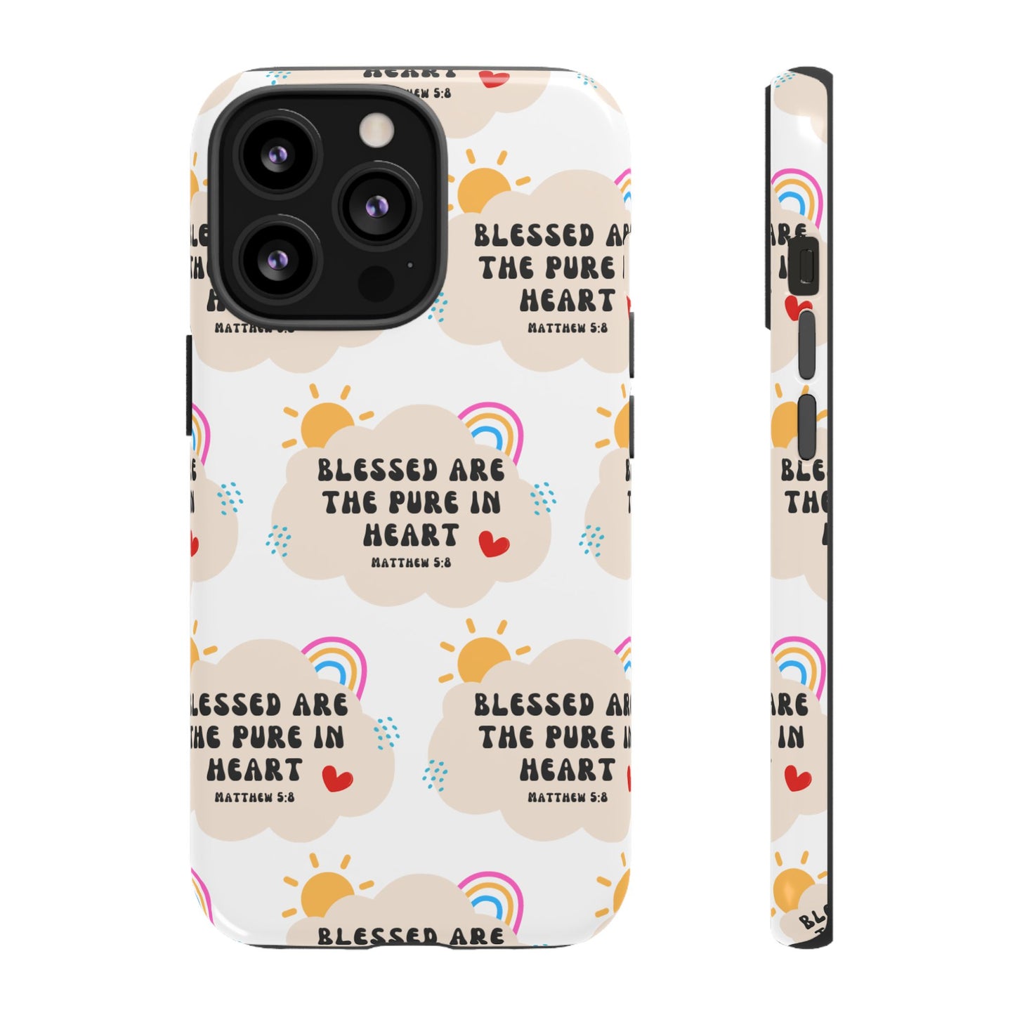 "Blessed Are The Pure In Heart" Phone Case