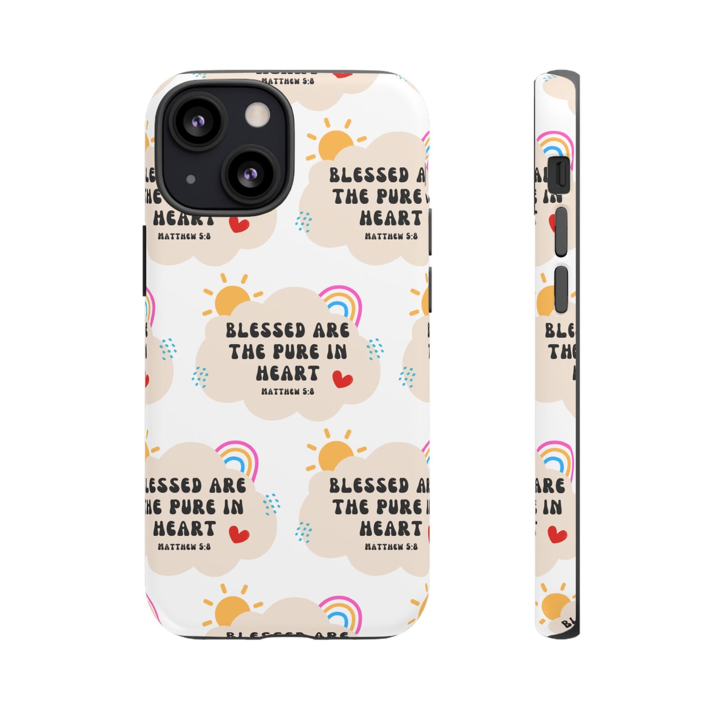 "Blessed Are The Pure In Heart" Phone Case