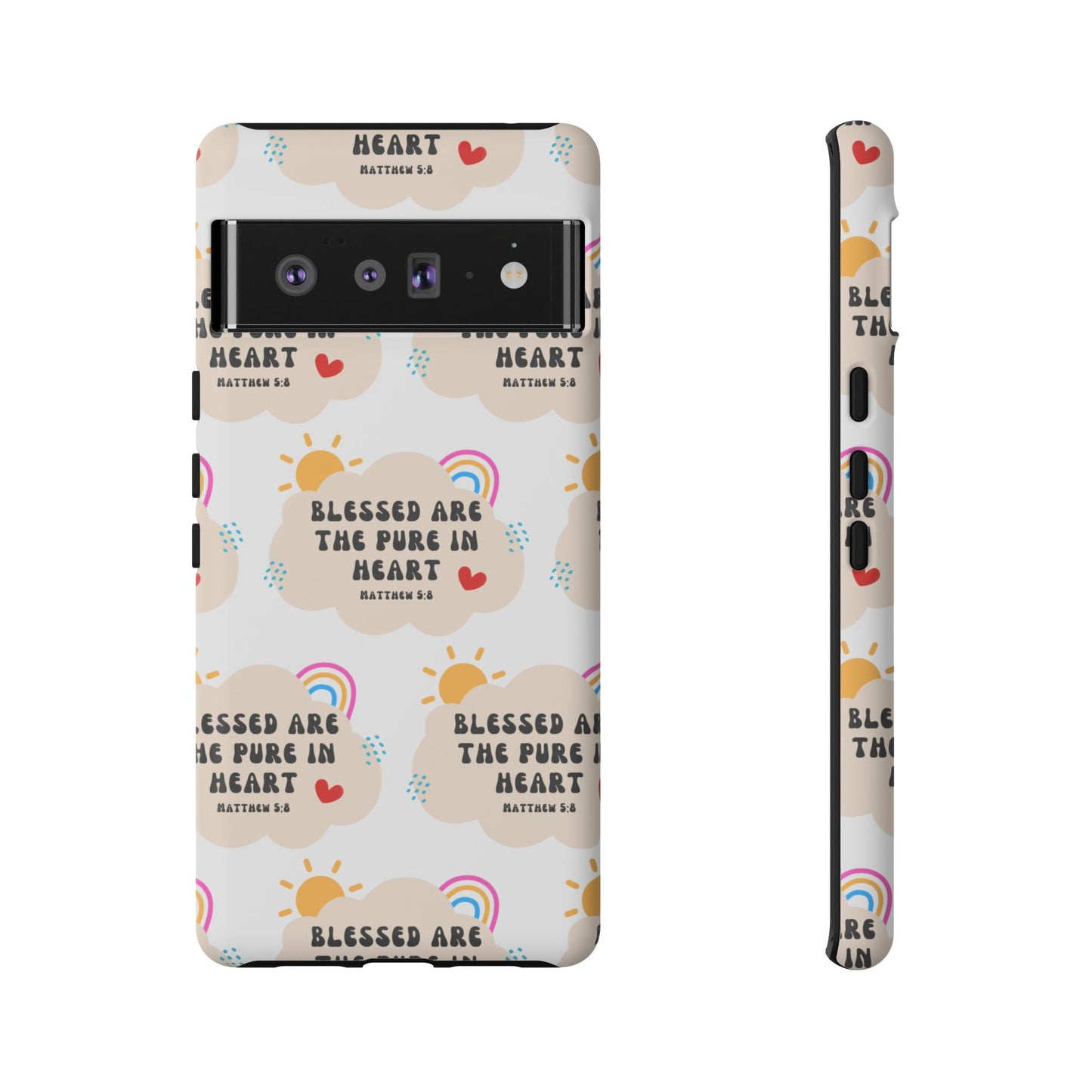 "Blessed Are The Pure In Heart" Phone Case