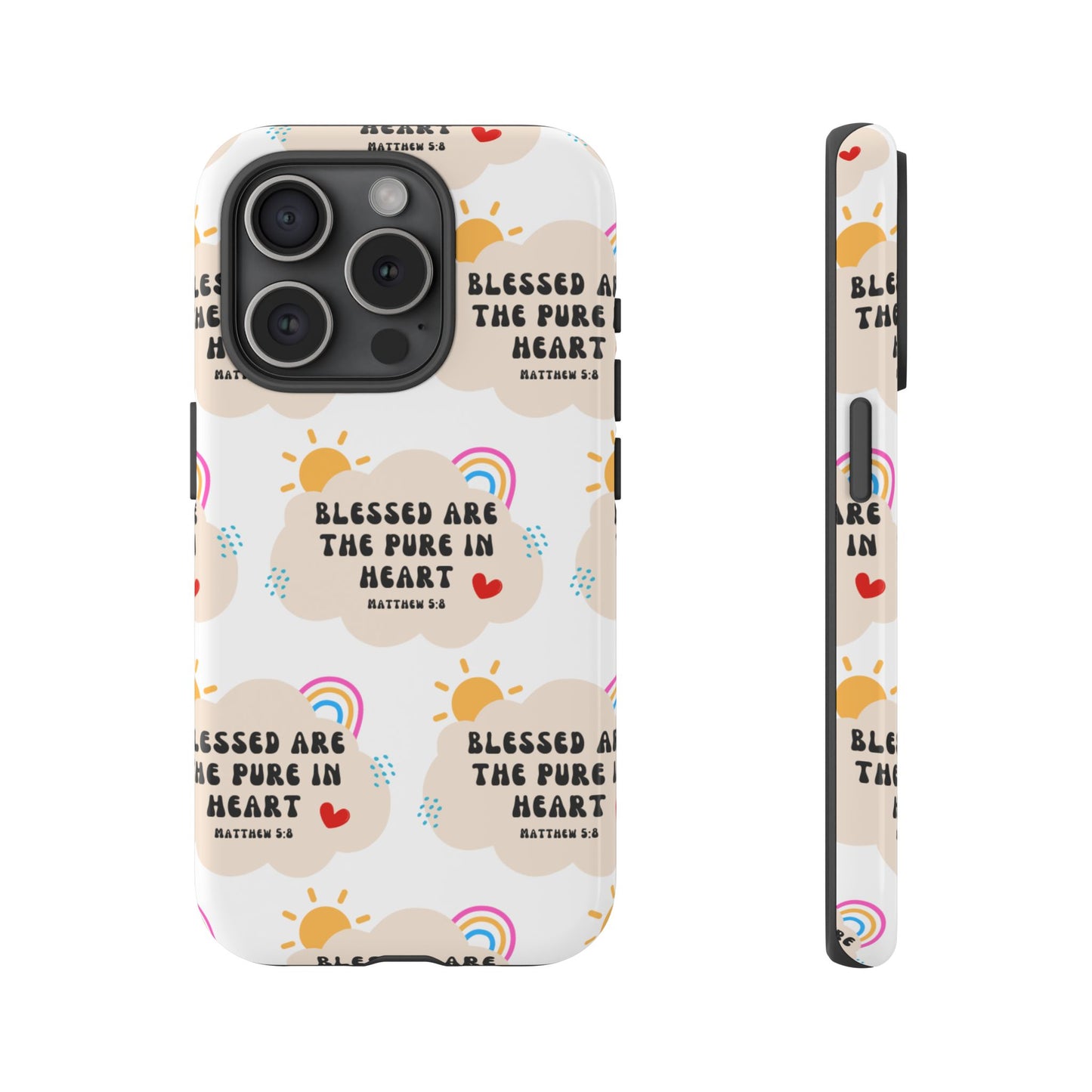 "Blessed Are The Pure In Heart" Phone Case