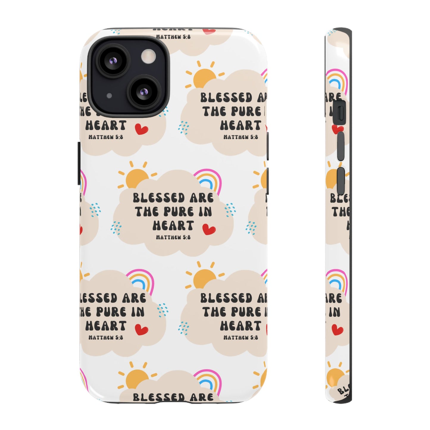 "Blessed Are The Pure In Heart" Phone Case