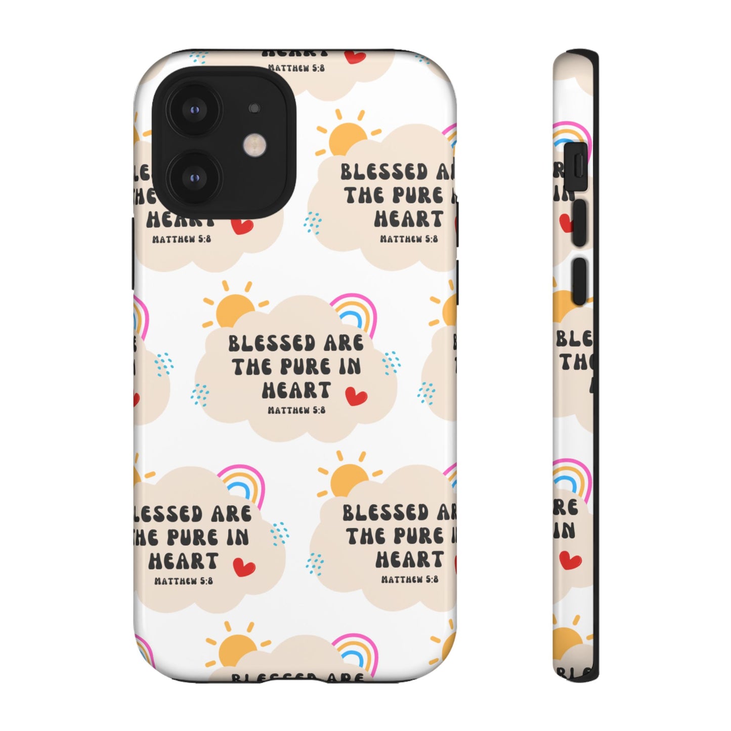 "Blessed Are The Pure In Heart" Phone Case