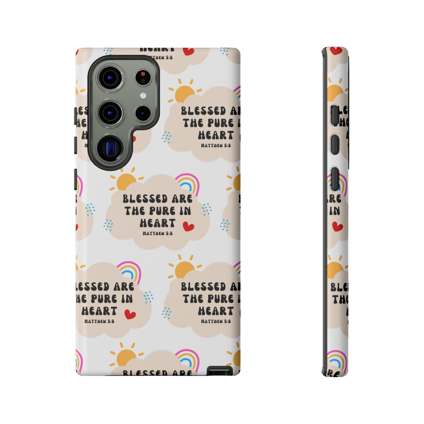 "Blessed Are The Pure In Heart" Phone Case