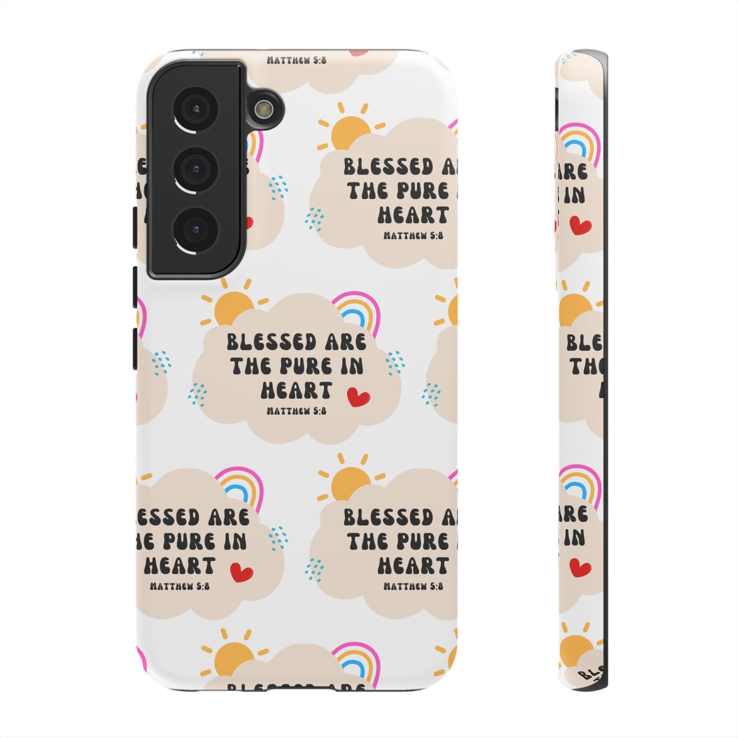 "Blessed Are The Pure In Heart" Phone Case