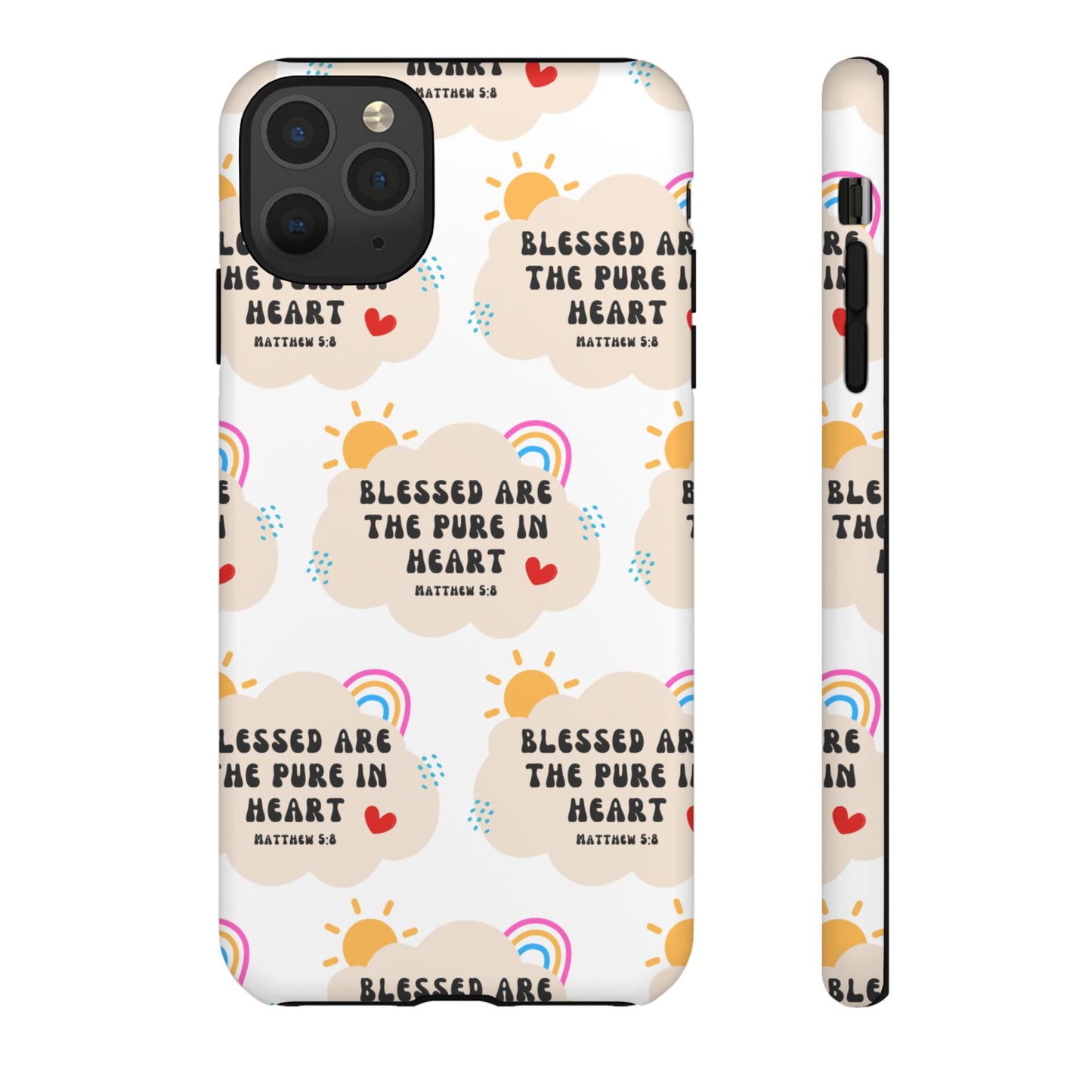 "Blessed Are The Pure In Heart" Phone Case