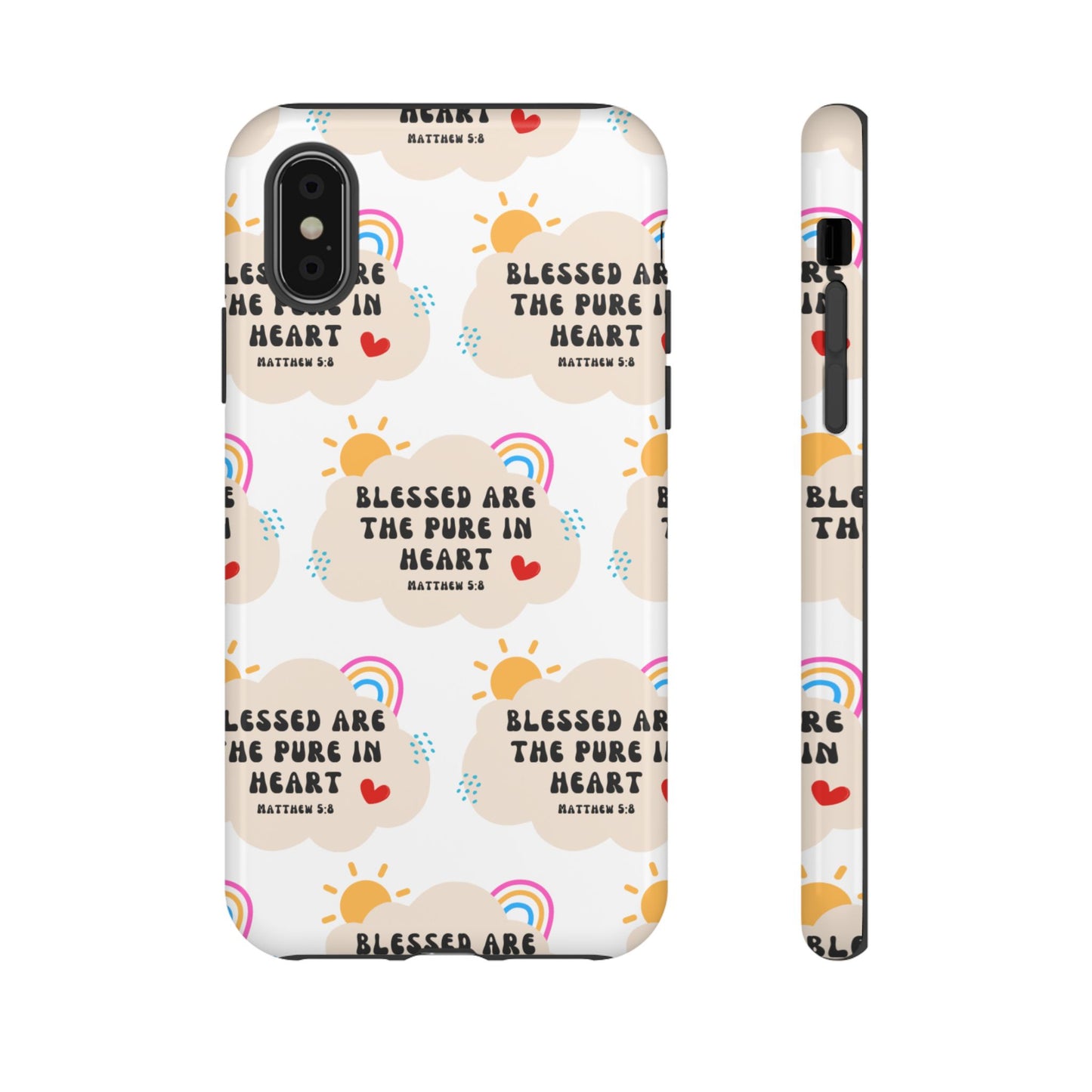 "Blessed Are The Pure In Heart" Phone Case