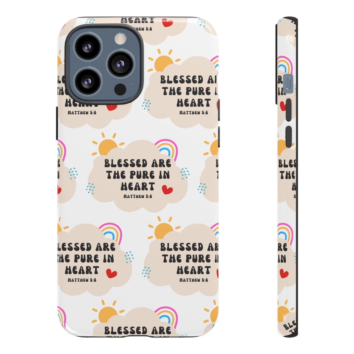 "Blessed Are The Pure In Heart" Phone Case