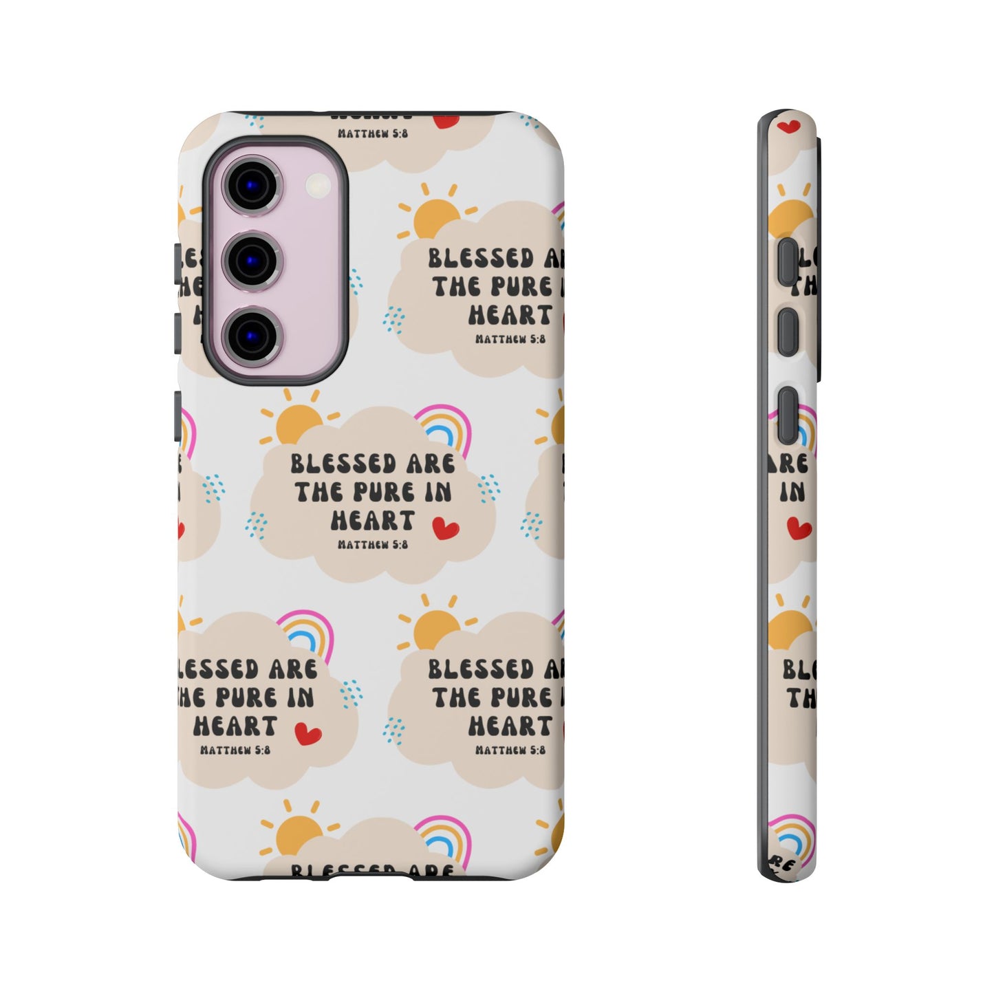 "Blessed Are The Pure In Heart" Phone Case