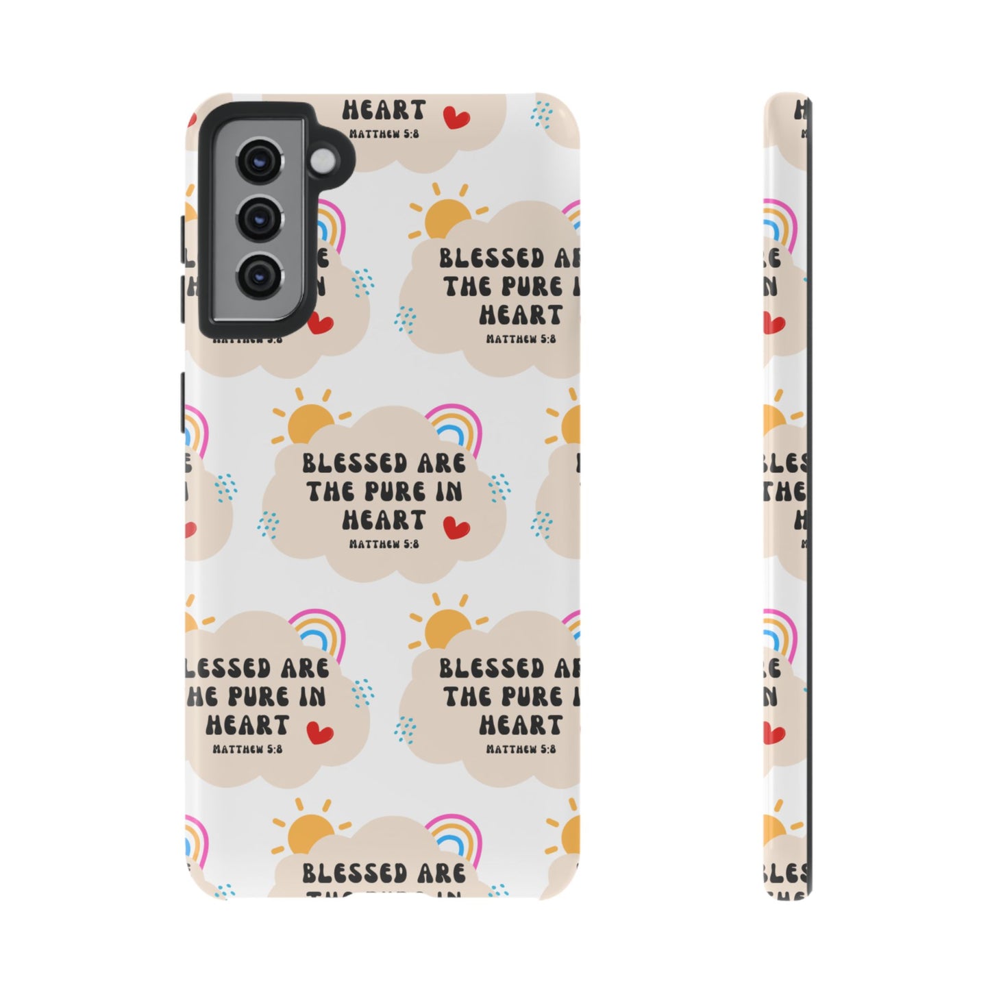 "Blessed Are The Pure In Heart" Phone Case