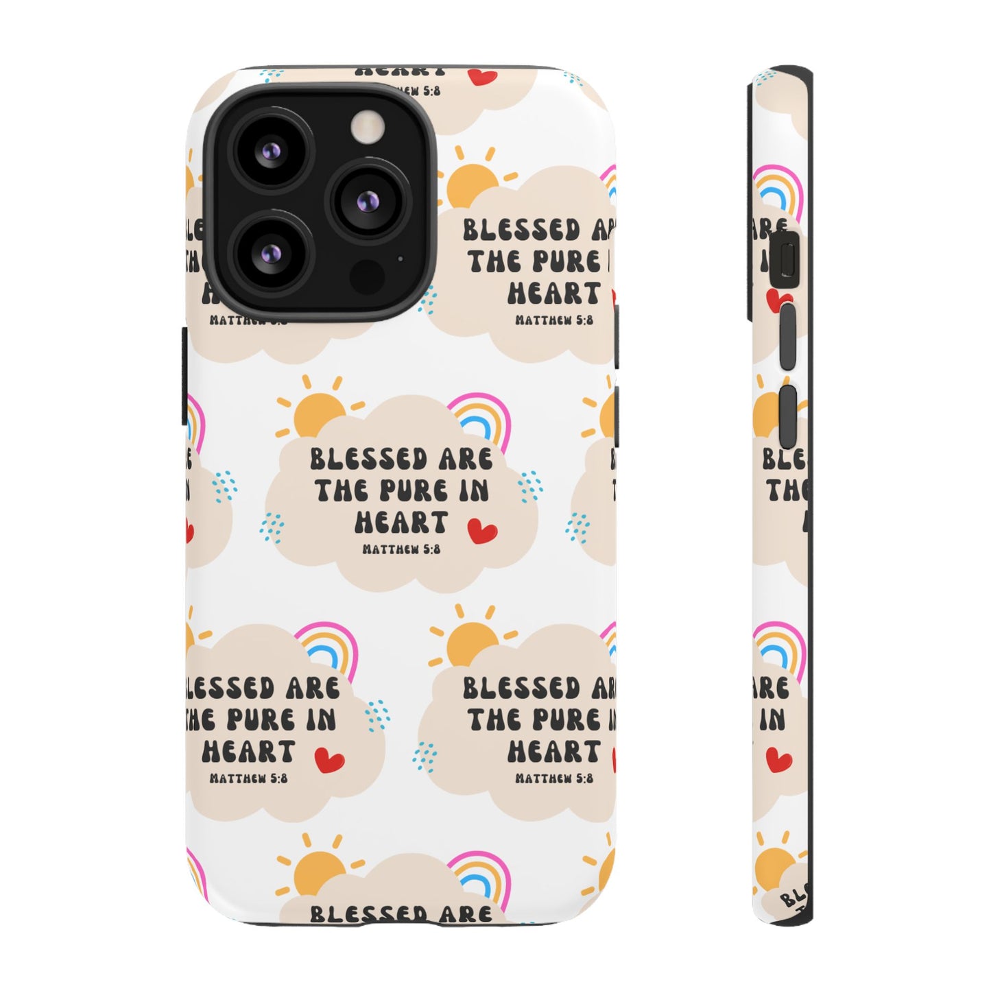 "Blessed Are The Pure In Heart" Phone Case