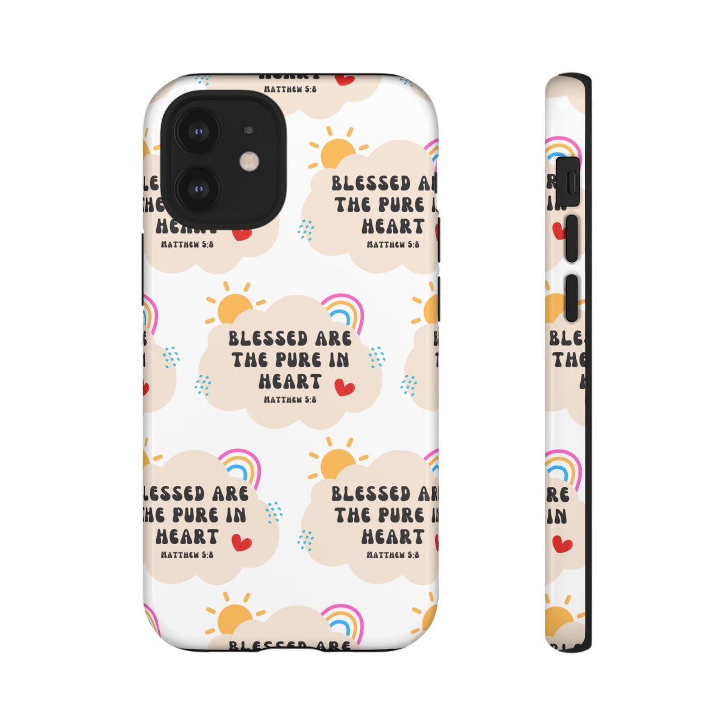 "Blessed Are The Pure In Heart" Phone Case