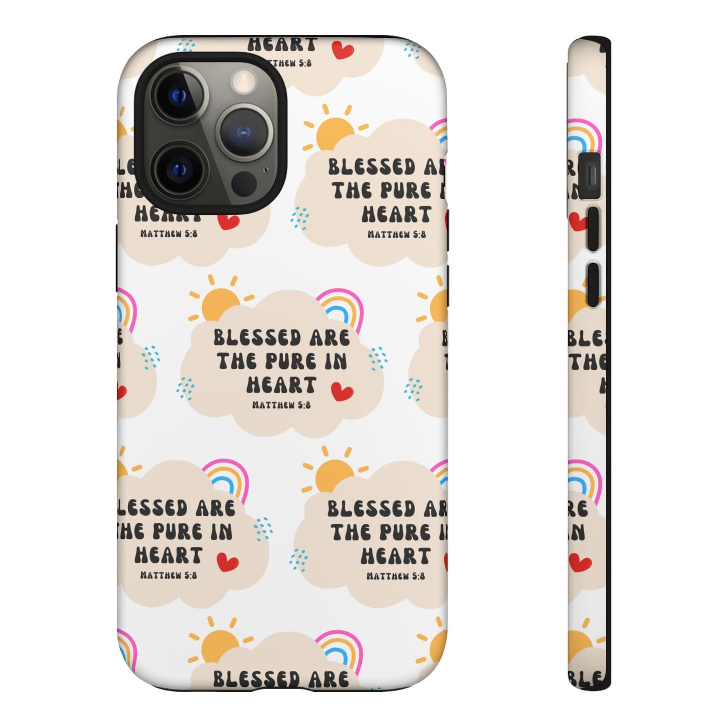 "Blessed Are The Pure In Heart" Phone Case