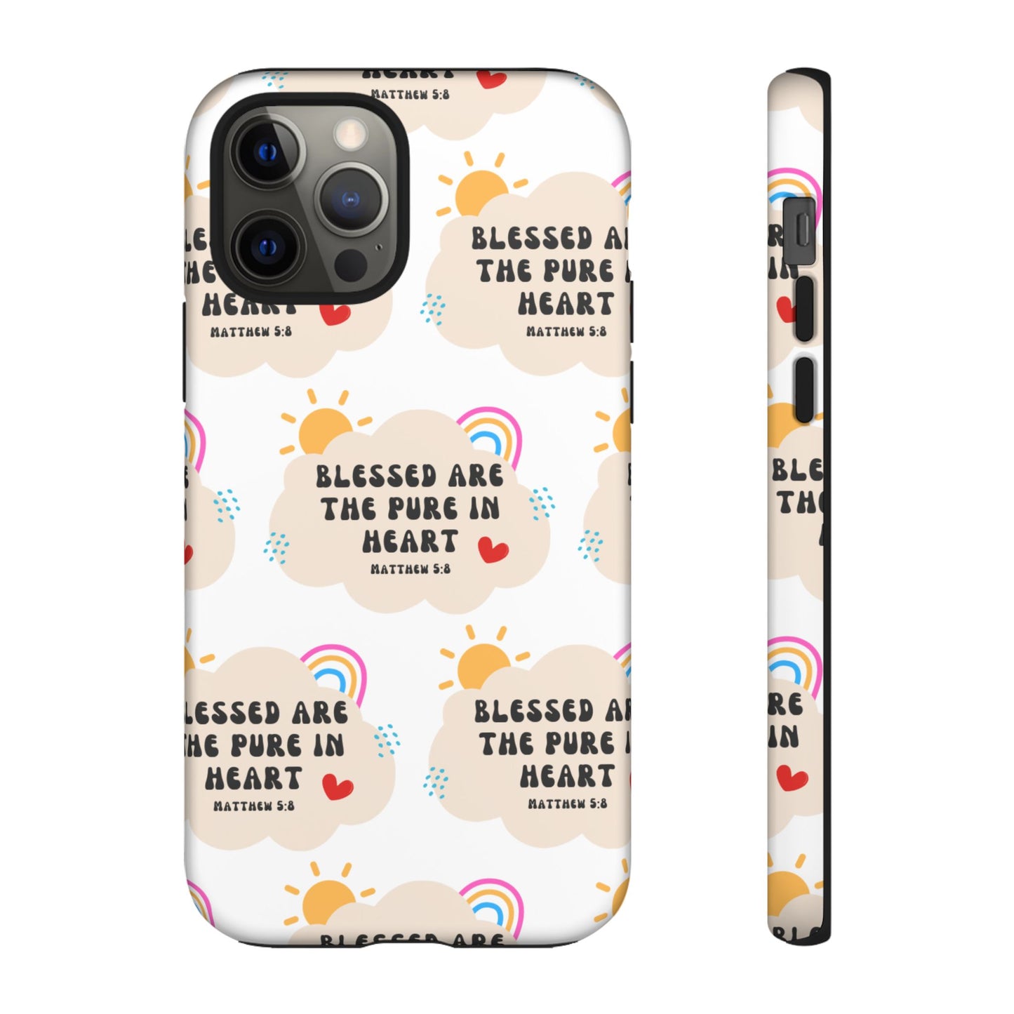 "Blessed Are The Pure In Heart" Phone Case