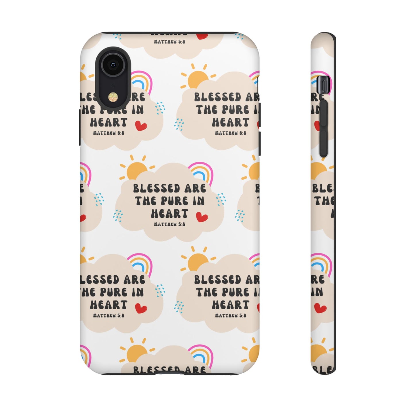 "Blessed Are The Pure In Heart" Phone Case