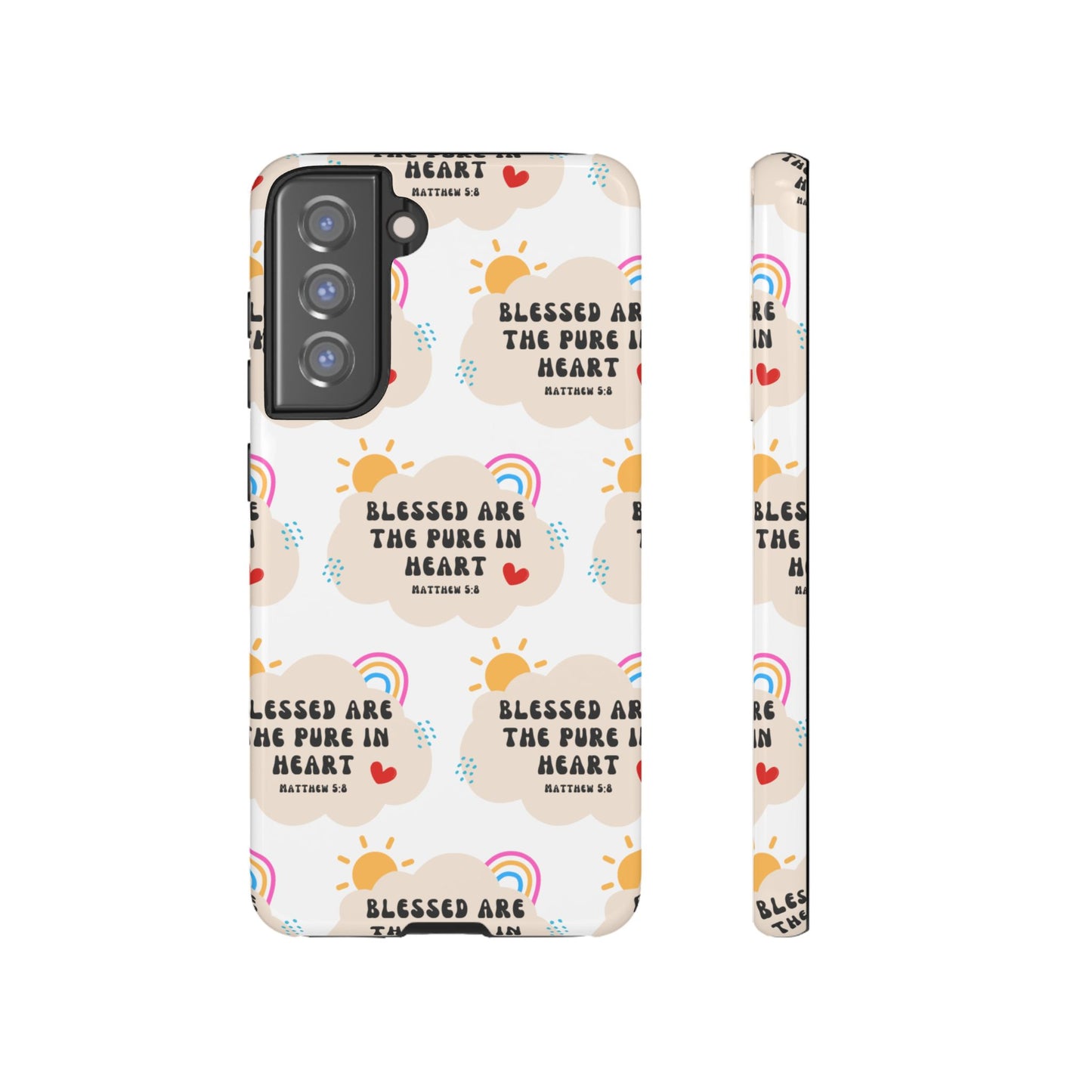 "Blessed Are The Pure In Heart" Phone Case