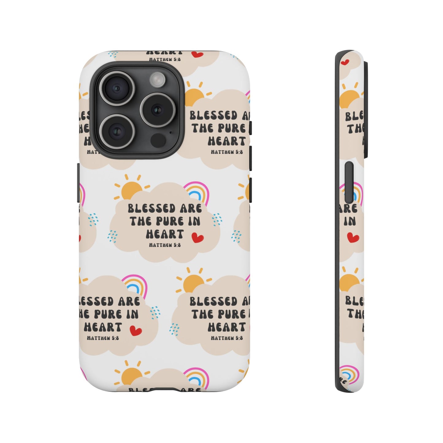 "Blessed Are The Pure In Heart" Phone Case