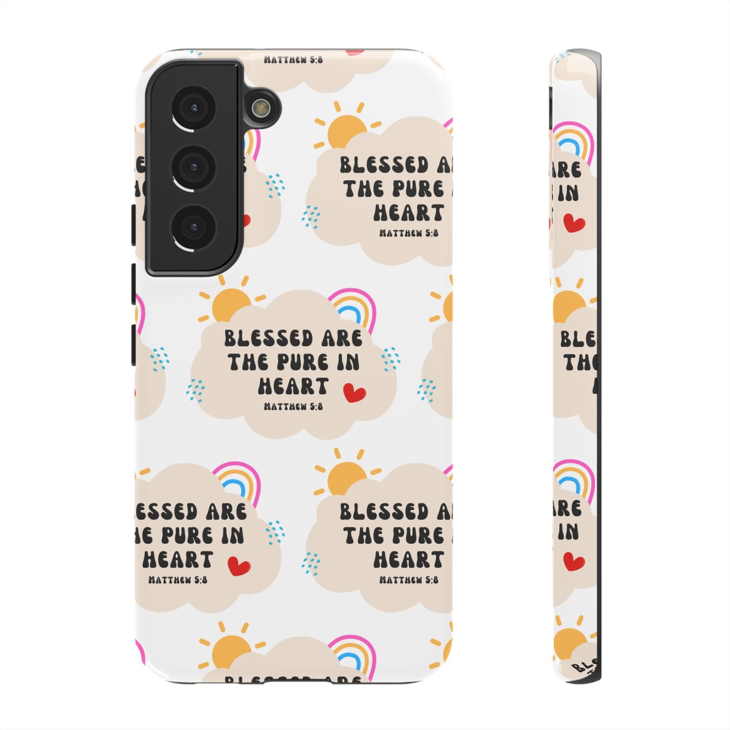 "Blessed Are The Pure In Heart" Phone Case