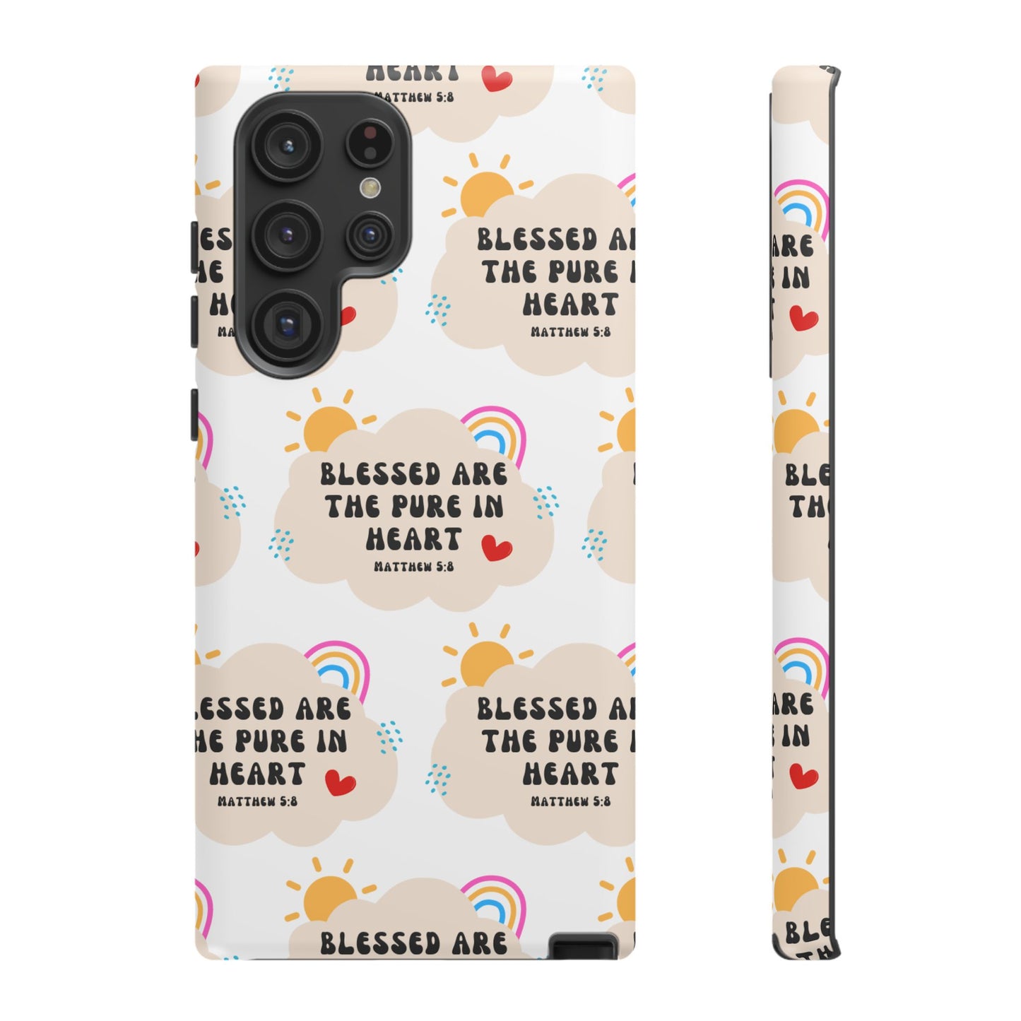 "Blessed Are The Pure In Heart" Phone Case