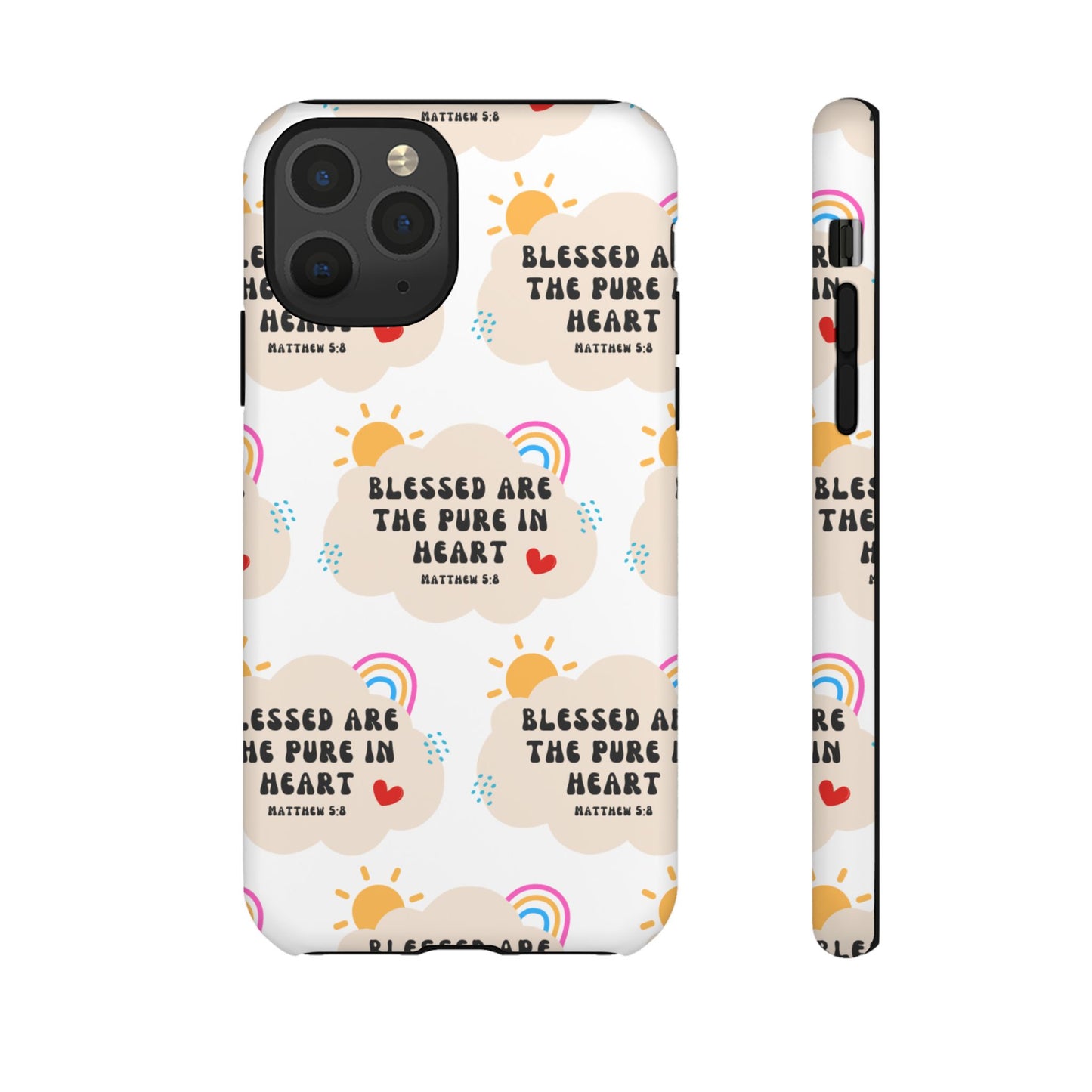 "Blessed Are The Pure In Heart" Phone Case