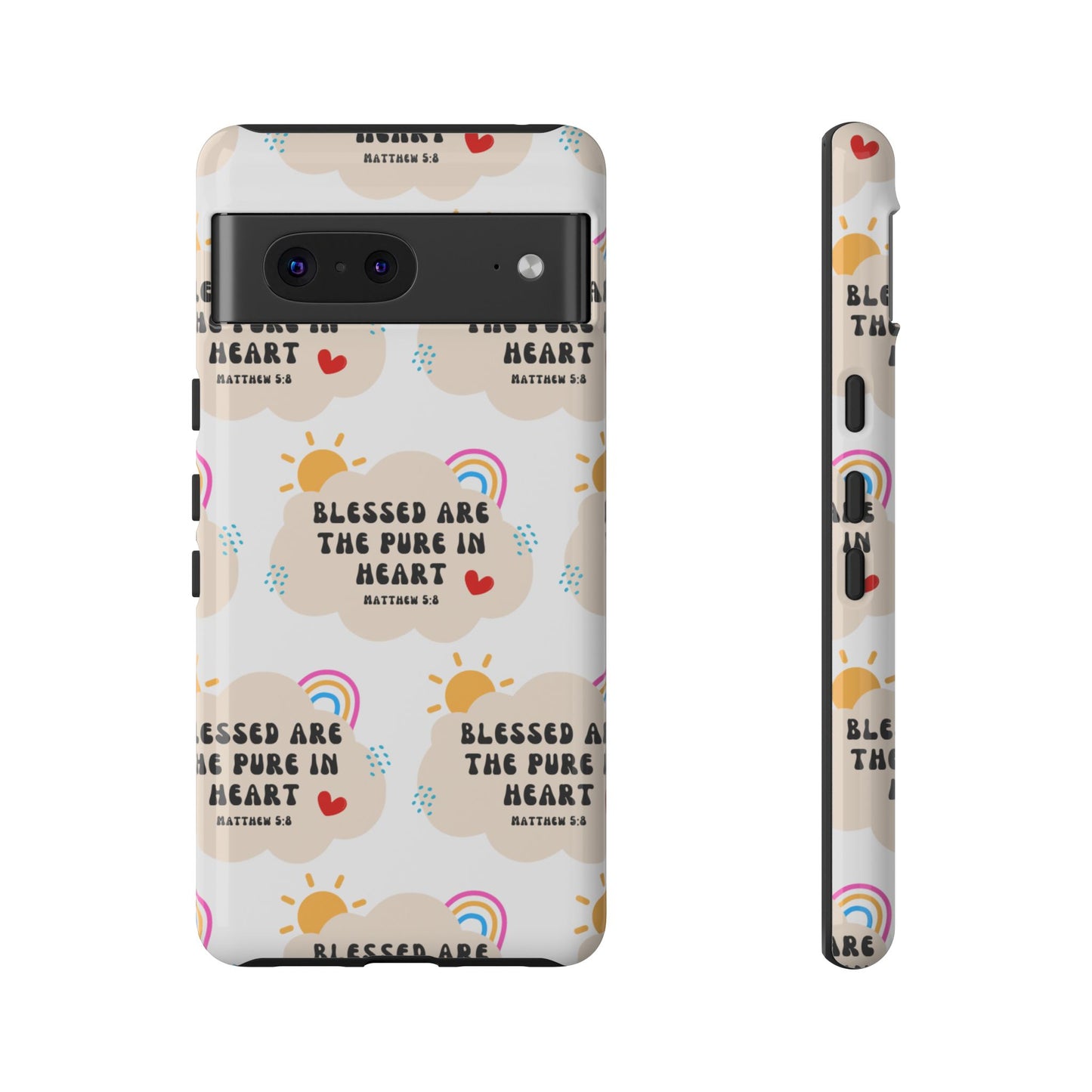 "Blessed Are The Pure In Heart" Phone Case