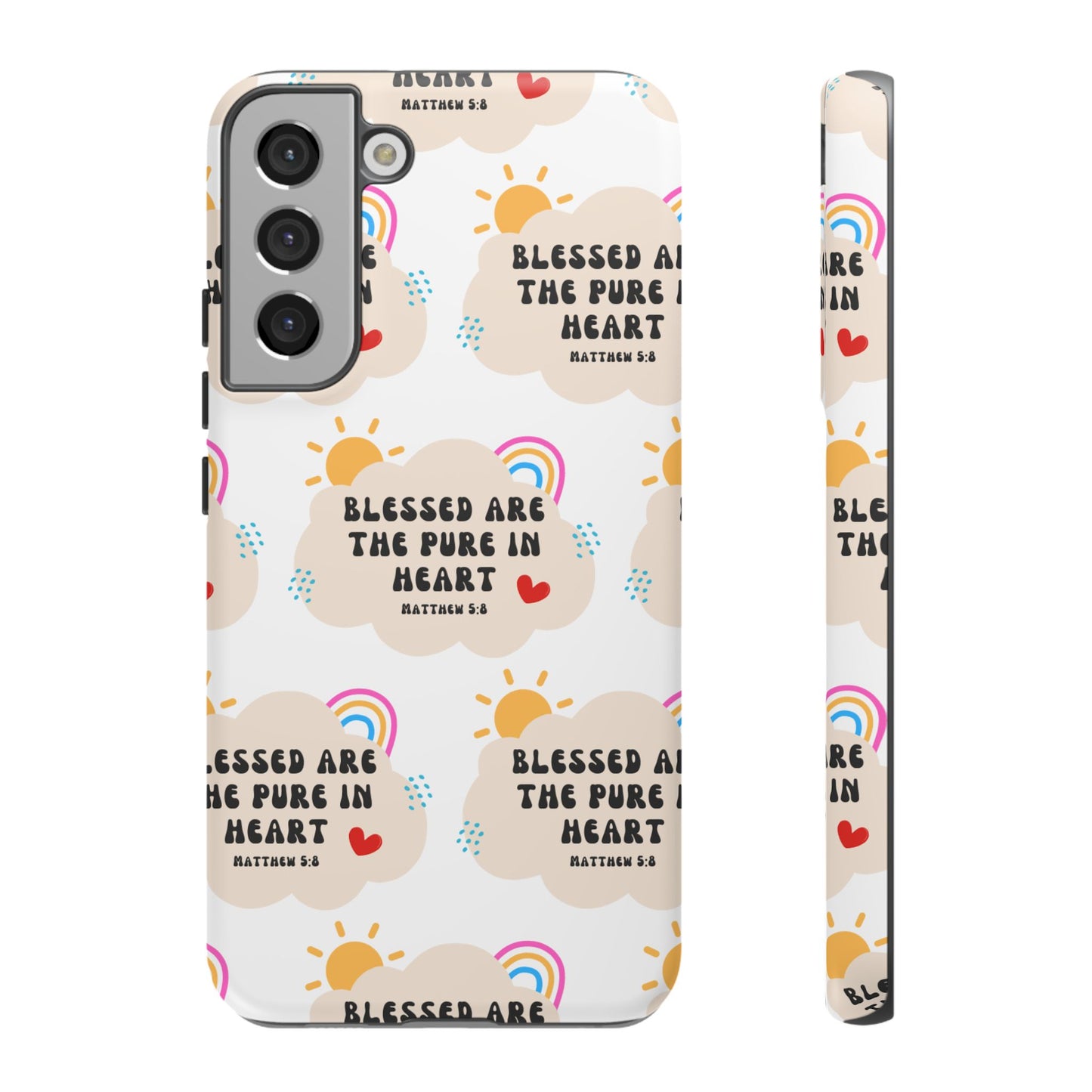 "Blessed Are The Pure In Heart" Phone Case