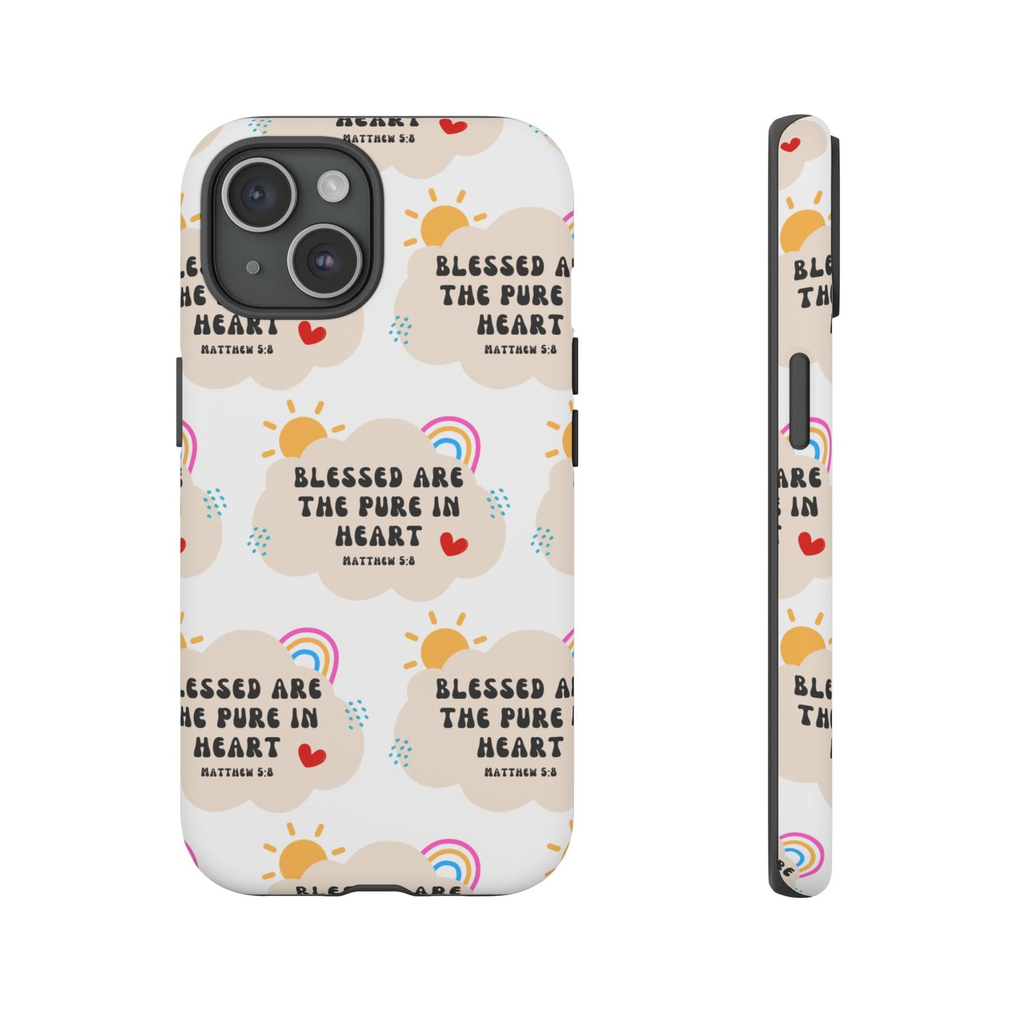 "Blessed Are The Pure In Heart" Phone Case