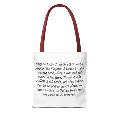 "Rooted in Faith" Tote Bag