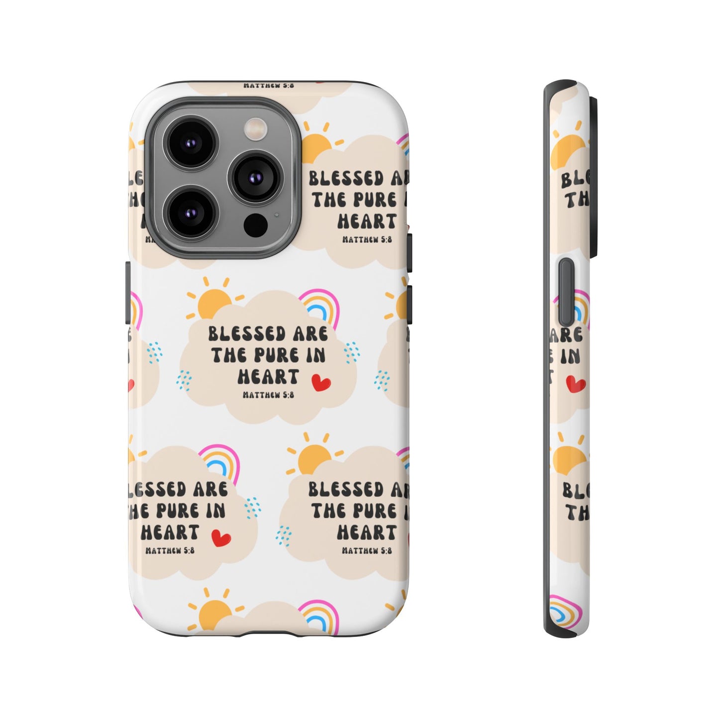 "Blessed Are The Pure In Heart" Phone Case