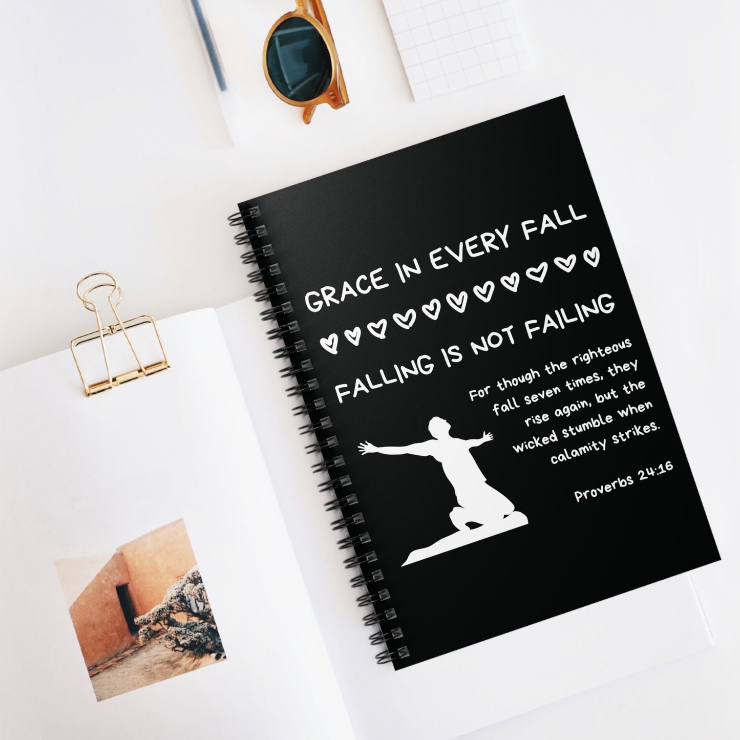 "Grace In Every Fall" Notebook